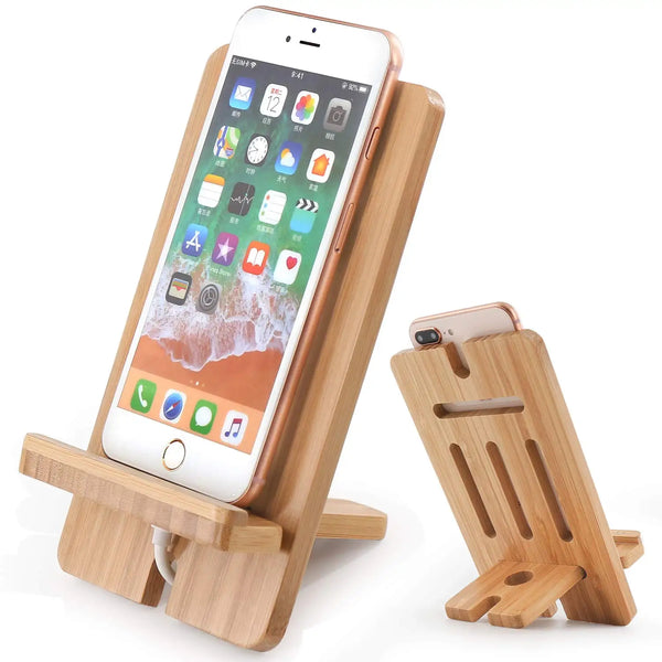 Bamboo Mobile Phone / Tablet Stand - Digitxe Electronics Default Title