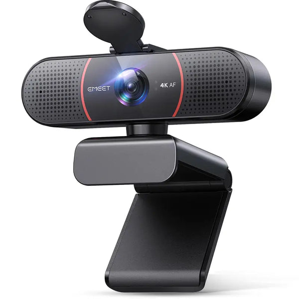 EMEET C960 4K Webcam for PC, 4K UHD Sony Sensor, TOF Auto Focus, Dual AI Noise-Cancelling Mics, Auto Light Correction, 66° FOV, Plug&Play Webcam with Privacy Cover, Works with Zoom/Teams/Skype/Google
