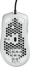 Model D Wired Gaming Mouse - 68G Superlight Honeycomb Design, RGB, Ergonomic, Pixart 3360 Sensor, Omron Switches, PTFE Feet, 6 Buttons - Glossy White