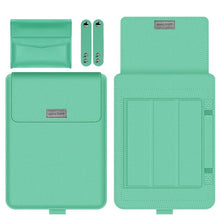 Laptop Stand + Sleeve Case for Macbook Air, Pro, 13, M1, M2, Huawei, ASUS, Dell Sizes 11, 12, 13.3, 14, 15, 15.6, 16 - Digitxe Electronics Mint Green / For 13 Inch