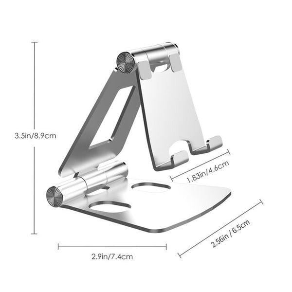 Adjustable Phone Stand for Tablet & Cell Phone - Digitxe Electronics Silver