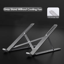 Foldable Laptop Tablet Stand with Cooling Fan Heat Dissipation for Desktop Macbook Air Pro Stand Notebook Holder HP DELL Cooler