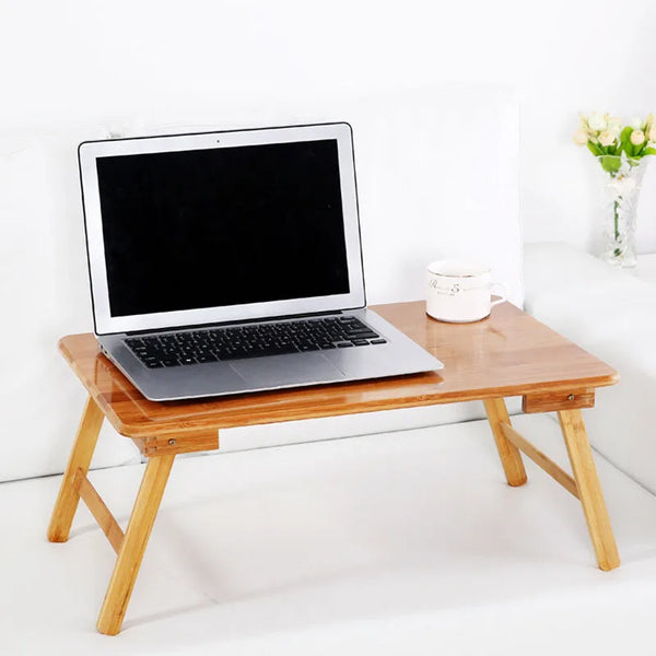 Foldable Portable Bamboo Computer Stand Laptop Desk Notebook Desk Laptop Table for Bed Sofa Bed Tray Studying Tables