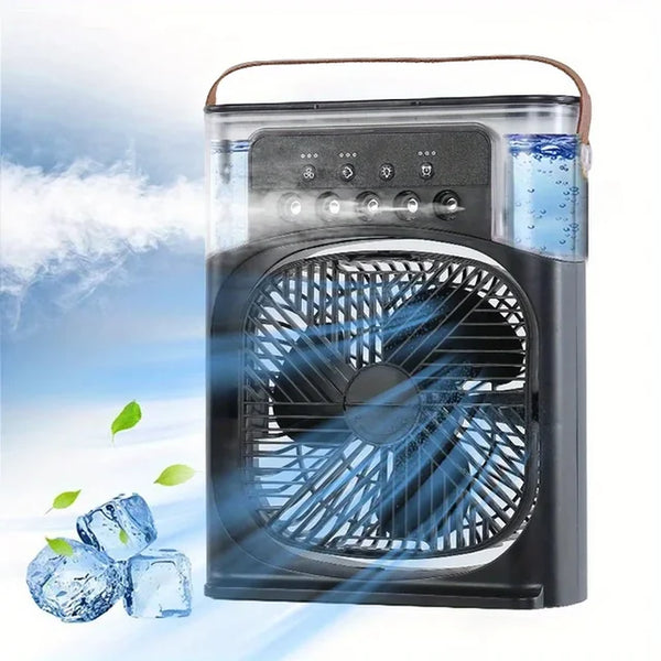 New Mini Portable Air Conditioner Fan Household Small Air Cooler Humidifier Hydrocooling Fans Portable Fans Adjustment 3 Speed
