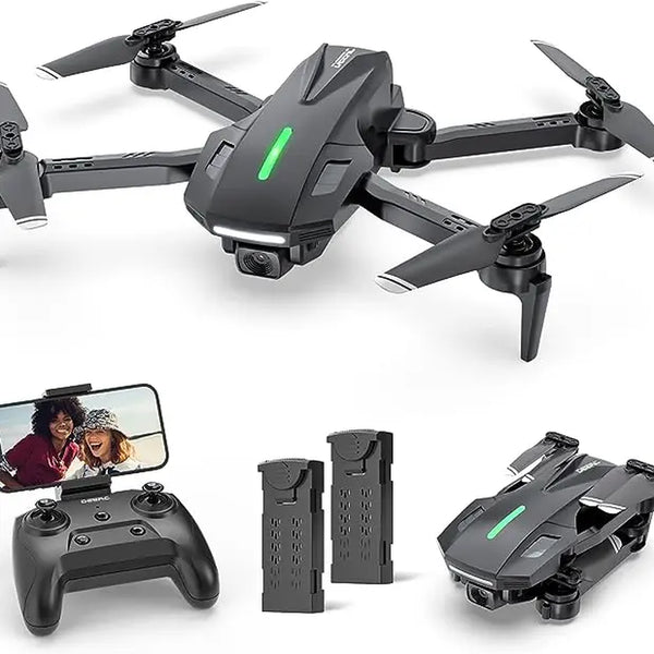DEERC D70 Mini Drone with Camera,720P HD FPV Foldable Drones,2 Batteries,One Key Start,Headless Mode,Altitude Hold,360 Flip,Drone for Beginners,Toys Gifts for Beginners Accessories Folding - Digitxe Electronics Default