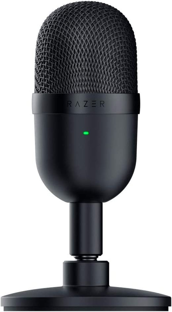 Seiren Mini USB Streaming Microphone: Precise Supercardioid Pickup Pattern - Professional Recording Quality - Ultra-Compact Build - Heavy-Duty Tilting Stand - Shock Resistant - Classic Black - Digitxe Electronics