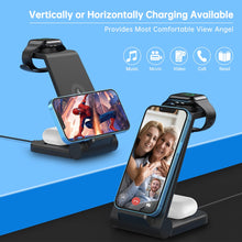 Wireless Charger, 3 in 1 Wireless Charging Station, 23W Fast Charging Dock for Iphone 15/14/13/12/11 Pro Max/X/Xs Max, Iwatch Series 8/7/6/5/SE/4/3/2, Airpods 3/2/Pro, Samsung Phones Charger Stand - Digitxe Electronics